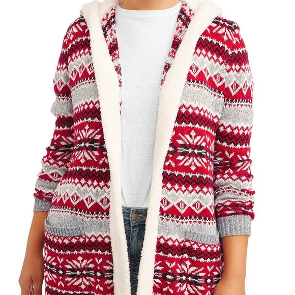 no boundaries aztec cardigan